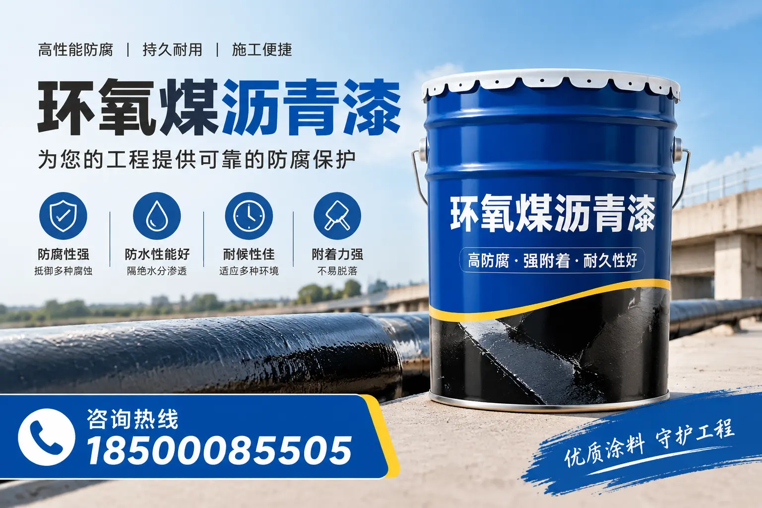环氧煤沥青漆的成分解析，开封用户了解施工材料